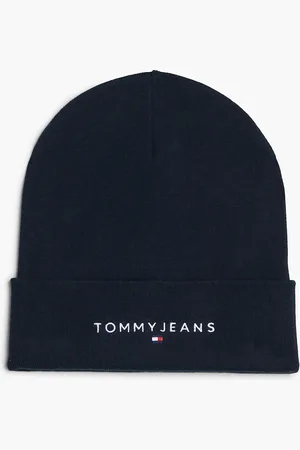 Tommy Hilfiger – Beanie in Schwarz mit Logostickerei