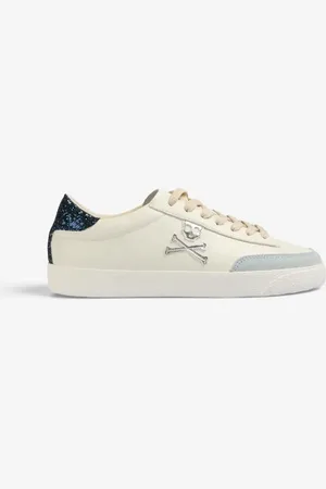 SCALPERS – New Gala – Damen-Sneaker in Wollweiß/Blau