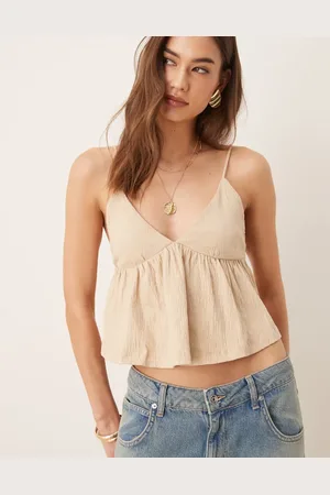 ASOS – Camisole-Oberteil in mit Knitterstruktur