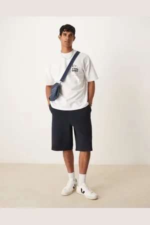 ASOS – Länger geschnittene Oversize-Shorts in mit Strukturmuster