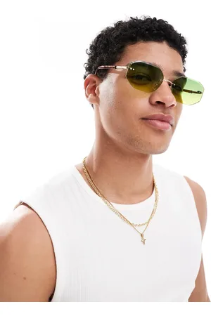 Only & Sons – Randlose Retro-Sonnenbrille in mit Schildpatt-Optik