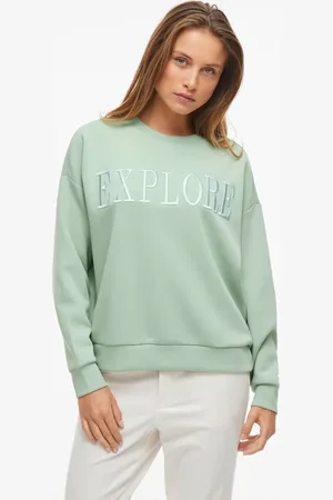 VILA – Sweatshirt in Lehmgrün
