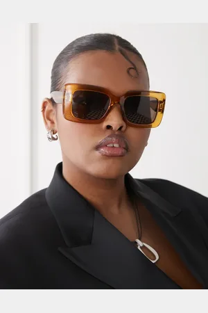 Reclaimed – Eckige Oversize-Sonnenbrille in