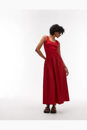 & OTHER STORIES – Maxikleid aus Jersey- und Webstoff in mit voluminösem Saum