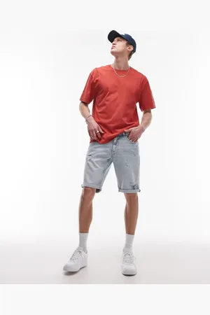 Tommy Hilfiger – Ronnie – Slim Fit Jeansshorts in heller Waschung