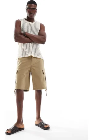 JACK & JONES – Cargo-Shorts in Hellbraun