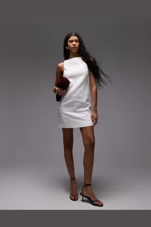 & OTHER STORIES – Leinen-Minikleid in mit U-Boot-Ausschnitt