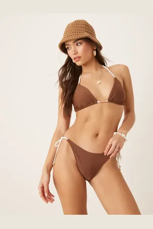 Abercrombie & Fitch – Bademode – Seitlich gebundene, knapp geschnittene Bikinihose in , Kombiteil