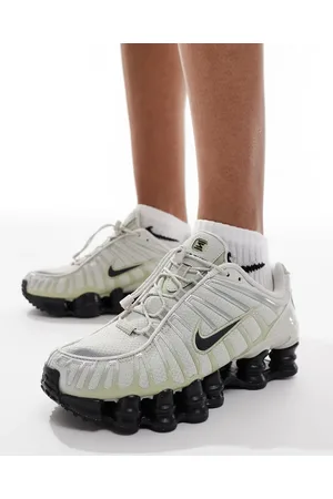 Nike – Shox TL – Unisex-Sneaker in Grau, Grün und