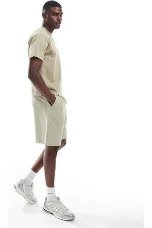 ASOS – Lange Ripstop-Shorts in hellem Khaki