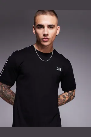 EA7 Armani – – T-Shirt in mit Logo-Zierstreifen, Kombiteil