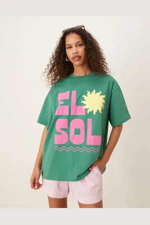 ASOS – Oversize-T-Shirt in mit „El Sol“-Print