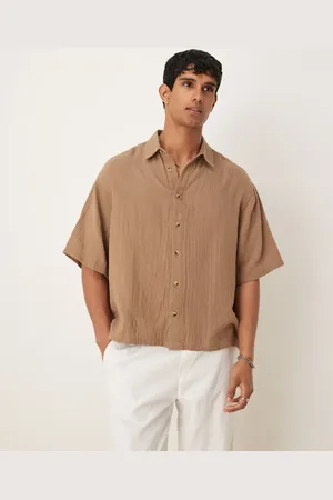 ASOS – Strukturiertes Regular Fit Hemd in aus Musselin