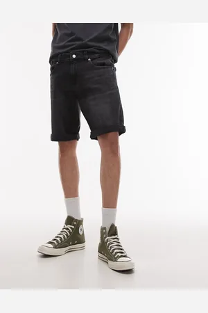 Tommy Hilfiger – Ronnie – Slim-Fit-Jeansshorts in mit umgeschlagenem Saum