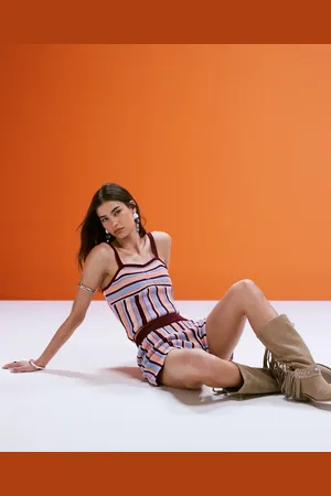 ASOS – Buntes Bustier in Häkel-Optik, Kombiteil