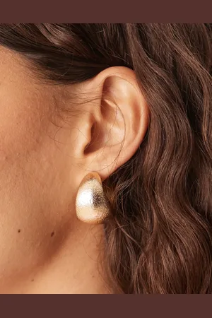Accessorize – Kleine breite Creolen in Goldoptik