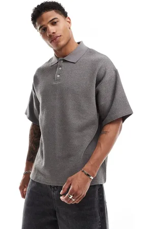 SELECTED – Oversize-Bouclé-Polohemd in