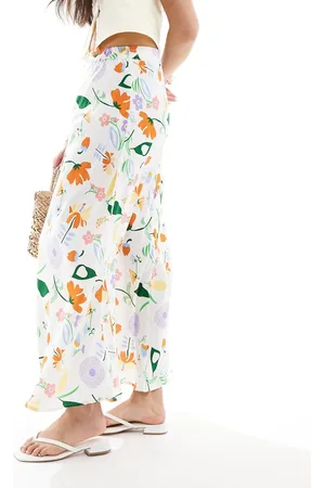 ONLY – Maxirock in mit Blumenmuster