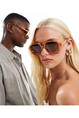 Aire – Whirlpool – Oversize-Pilotensonnenbrille in Vintage-Schildpatt-Optik