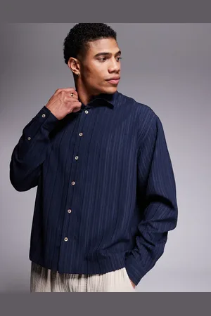 ASOS – Kastiges, strukturiertes Oversize-Hemd in