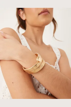 Accessorize – Wickel-Armreif in Goldoptik