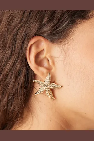 Accessorize – Markante Ohrstecker in Goldoptik mit Seestern-Design