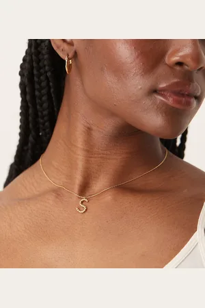 Accessorize Z – Verdrehte, vergoldete Halskette mit „S“-Initiale