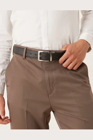 ASOS – Eleganter Wendegürtel in Schwarz und Marineblau mit silberner Schnalle