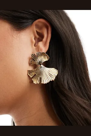 Accessorize – Statement-Ohrringe in Goldoptik mit Fächer-Design