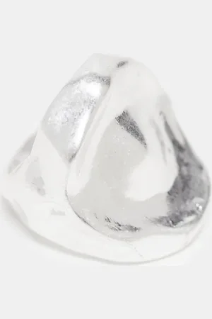 ASOS – Oversize-Ring in mit Detail in geschmolzener Optik