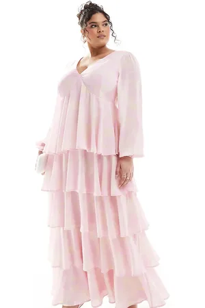 Pretty Lavish – Maxikleid mit Rüschen und Blumenmuster in