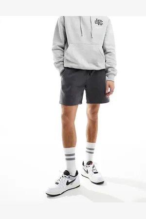 ASOS – Premium – Schwere Oversize-Shorts in verwaschenem Schwarz