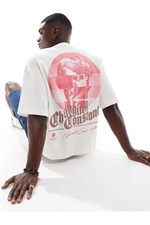Pull&Bear – T-Shirt in mit Rückenprint