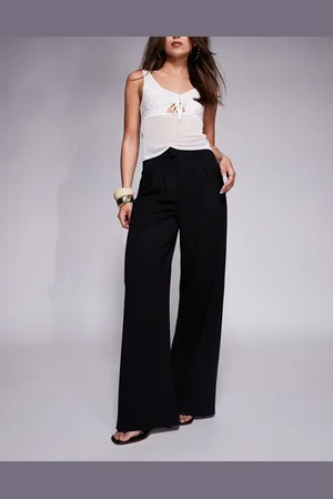 ASOS – Hose in mit Bundfalten und weitem Bein