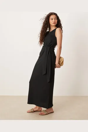 MANGO – Midaxi-Kleid in mit gebundener Taille
