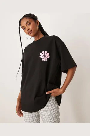 ASOS – Oversize-T-Shirt in mit Muschel-Schaumprint