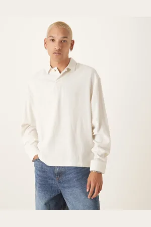 ASOS – Kastiges Oversize-Schlupfhemd aus Leinenmix in