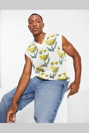 ASOS – Gestricktes Tanktop in mit Tulpenmuster