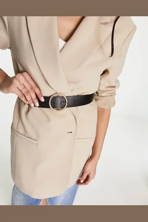 ASOS – Hüft- und Taillen-Jeansgürtel in mit goldfarbener Schnalle im verdrehten Design