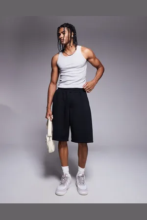 Bershka – Oversize-Shorts aus Jersey in