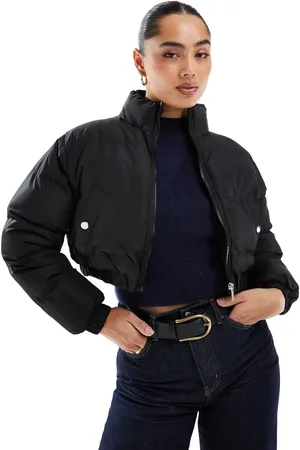 Brave Soul – Kurze Steppjacke in mit Kapuze
