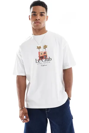ASOS – Oversize-T-Shirt in mit Palmen-Grafik