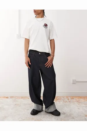 COLLUSION – Weite Jeans in Rinse-Waschung mit umgeschlagenem Saum