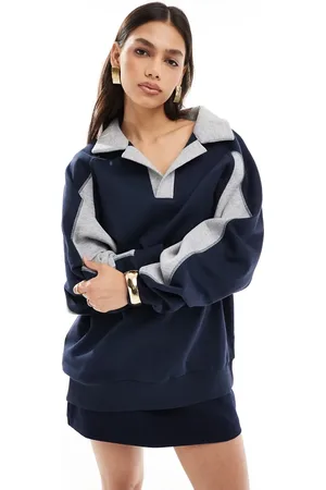 ASOS – Rugby-Sweatshirt in -Grau