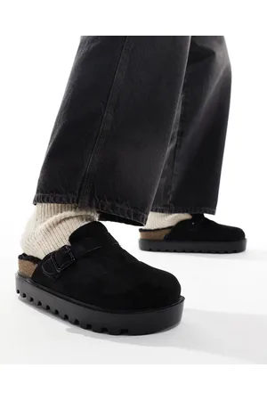 ASOS – Mule-Clogs in mit Futter aus Kunstpelz