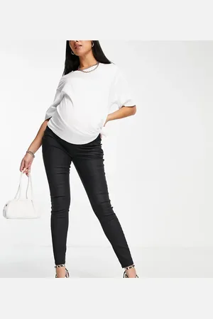 ASOS ASOS DESIGN Maternity – Extrem eng geschnittene Umstands-Jeans in beschichtetem