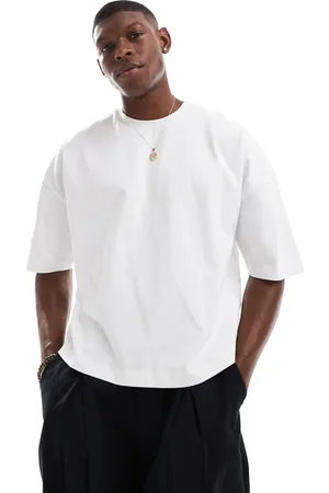 ASOS – Kastiges Oversize-T-Shirt aus schwerem Material in mit überschnittenen Schultern, 240 g/m²