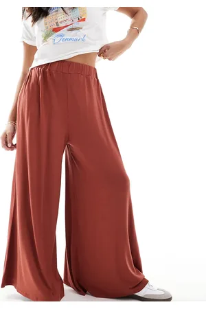 ASOS Petite – Palazzo-Strandhose in aus Jersey