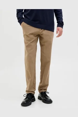 JACK & JONES – Chinohose in Morchelbraun