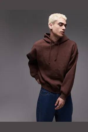 Topman – Verwaschener Oversize-Kapuzenpullover in